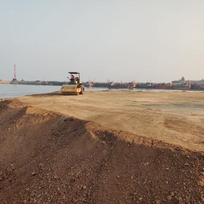Development of fishery Harbour at Navabandar Dist/Gir Somnath Part - A ( Marine Structure) and Part-B (Dredging)